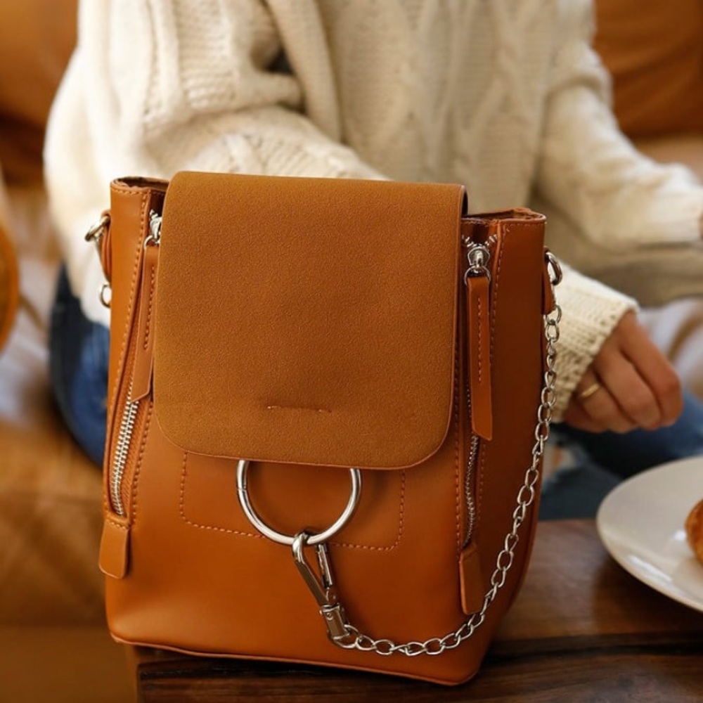 Lulu’s Sidewalk Stunner Brown Backpack